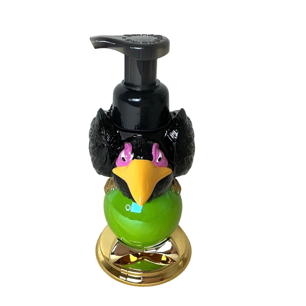 BBW Disney Villains Maleficent Diablo Raven Soap Dispenser Green Gold Black